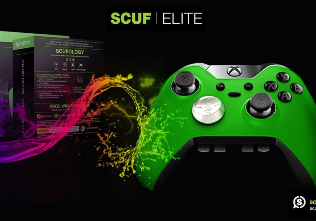 Control verde de Xbox fabricado por Microsoft