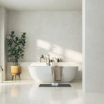 Cómo combinar colores en baños según tamaño y luz